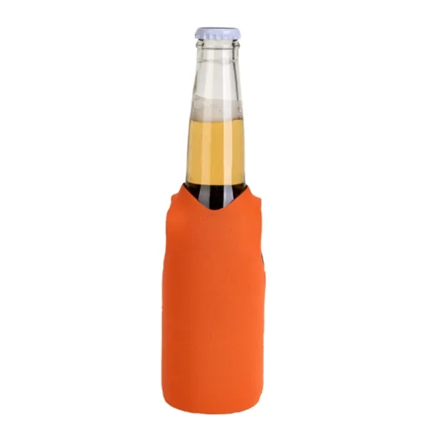 12 Oz. Neoprene V-Neck Vest Shape Collapsible Bottle Cooler - 12 Oz. Neoprene V-Neck Vest Shape Collapsible Bottle Cooler - Image 8 of 11