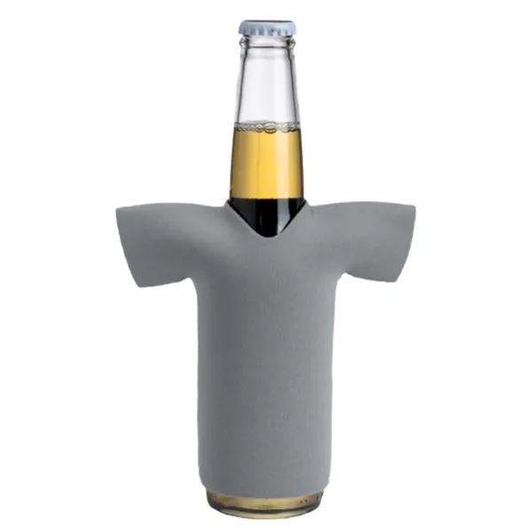 330ML Neoprene V-Neck T-SHIRT Shape Bottle Cooler - 330ML Neoprene V-Neck T-SHIRT Shape Bottle Cooler - Image 4 of 11