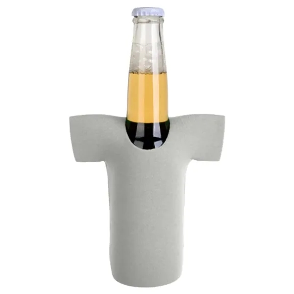 12 oz. Neoprene R-Neck T-SHIRT Collapsible Bottle Cooler - 12 oz. Neoprene R-Neck T-SHIRT Collapsible Bottle Cooler - Image 3 of 10