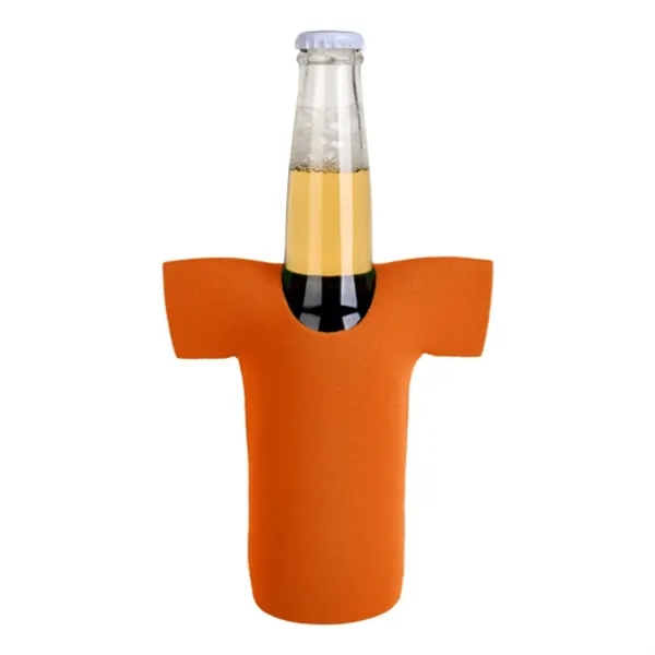 12 oz. Neoprene R-Neck T-SHIRT Collapsible Bottle Cooler - 12 oz. Neoprene R-Neck T-SHIRT Collapsible Bottle Cooler - Image 6 of 10