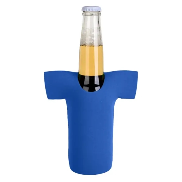 12 oz. Neoprene R-Neck T-SHIRT Collapsible Bottle Cooler - 12 oz. Neoprene R-Neck T-SHIRT Collapsible Bottle Cooler - Image 9 of 10