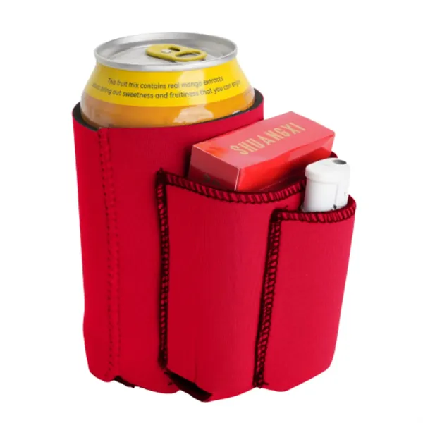 330ML Neoprene Can Cooler W/ Pocket
