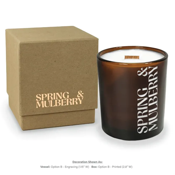 14 oz. Amber Luxury Candle with Gift Box - Engraved - 14 oz. Amber Luxury Candle with Gift Box - Engraved - Image 0 of 6