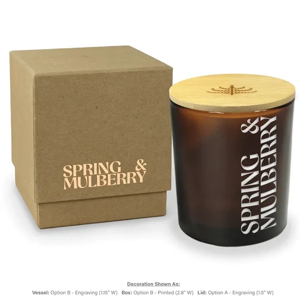 14 oz. Amber Luxury Candle with Gift Box - Engraved - 14 oz. Amber Luxury Candle with Gift Box - Engraved - Image 1 of 6