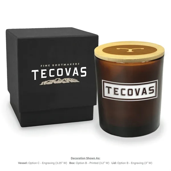 14 oz. Amber Luxury Candle with Gift Box - Engraved - 14 oz. Amber Luxury Candle with Gift Box - Engraved - Image 3 of 6