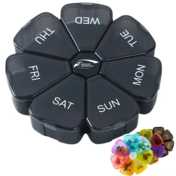 Portable Weekly Pill Organizer Travel Medicine Storage Box - Portable Weekly Pill Organizer Travel Medicine Storage Box - Image 0 of 4