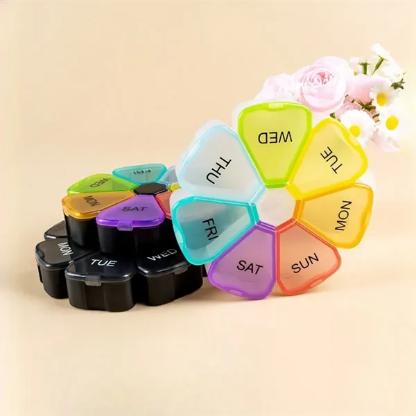 Portable Weekly Pill Organizer Travel Medicine Storage Box - Portable Weekly Pill Organizer Travel Medicine Storage Box - Image 4 of 4
