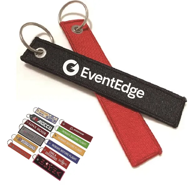Custom Embroidered Flight Keychain for Car & Brand Lovers - Custom Embroidered Flight Keychain for Car & Brand Lovers - Image 0 of 7