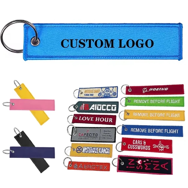 Custom Embroidered Flight Keychain for Car & Brand Lovers - Custom Embroidered Flight Keychain for Car & Brand Lovers - Image 2 of 7