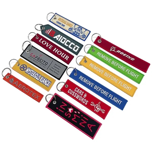 Custom Embroidered Flight Keychain for Car & Brand Lovers - Custom Embroidered Flight Keychain for Car & Brand Lovers - Image 4 of 7