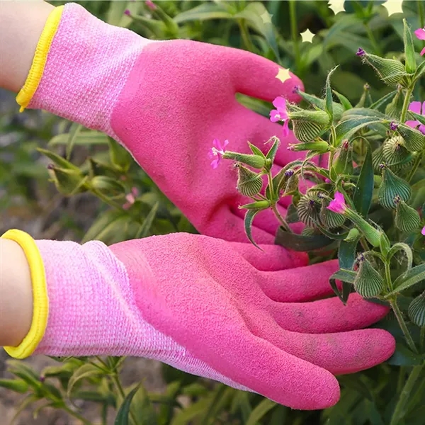 Rubber Coated Kids Gardening Safety Gloves - Rubber Coated Kids Gardening Safety Gloves - Image 3 of 3