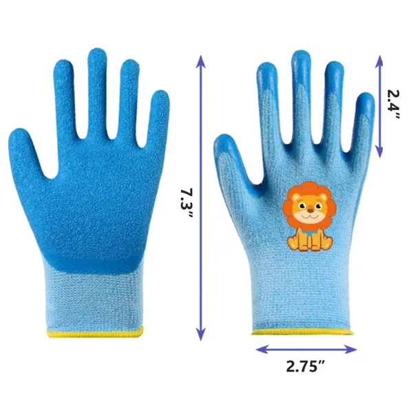 Rubber Coated Kids Gardening Safety Gloves - Rubber Coated Kids Gardening Safety Gloves - Image 1 of 3