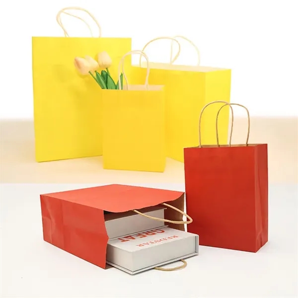Kraft Paper Tote Bags for Retail Events and Gifting - Kraft Paper Tote Bags for Retail Events and Gifting - Image 3 of 15