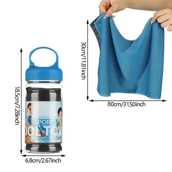 Breathable Chilly Towel with carry bottle - Breathable Chilly Towel with carry bottle - Image 1 of 6