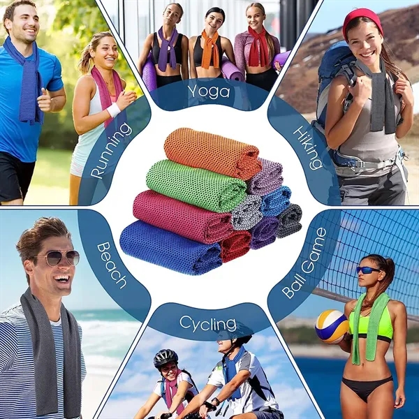Breathable Chilly Towel with carry bottle - Breathable Chilly Towel with carry bottle - Image 4 of 6