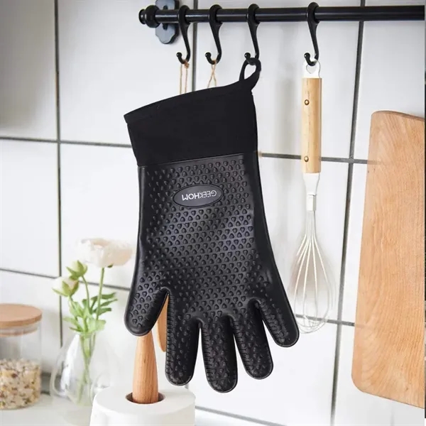 Kitchen Silicone Oven Mitts - Kitchen Silicone Oven Mitts - Image 3 of 4