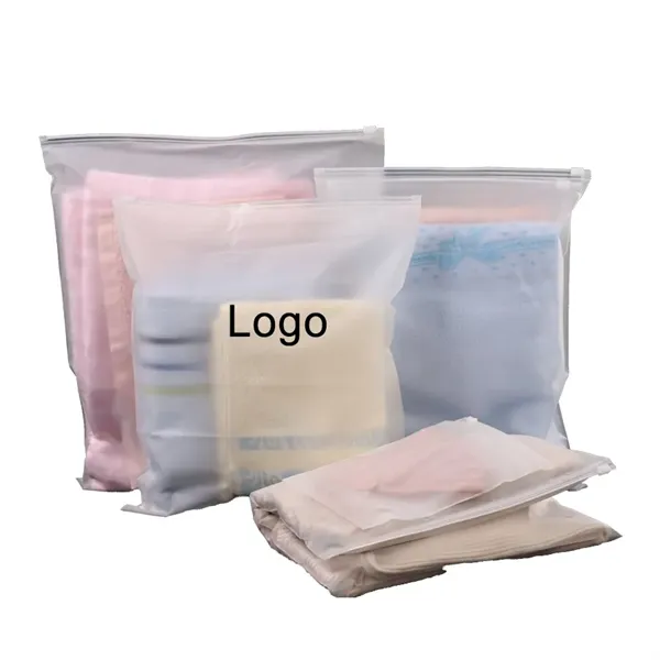 Frosted zipper reclosable plastic bag - Frosted zipper reclosable plastic bag - Image 0 of 2