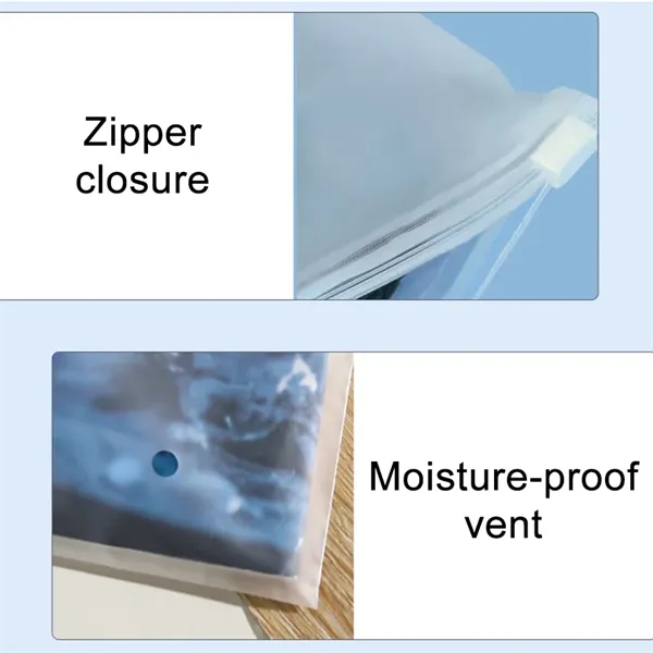 Frosted zipper reclosable plastic bag - Frosted zipper reclosable plastic bag - Image 1 of 2
