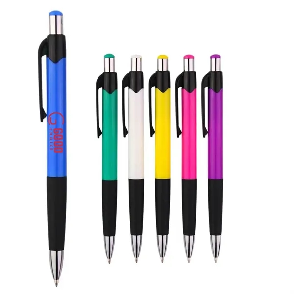 Bright Color Rubber Grip Ballpoint Pen - Bright Color Rubber Grip Ballpoint Pen - Image 0 of 7