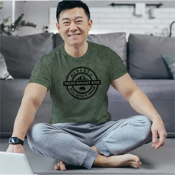 Acid Washed T-Shirt Screen Print
