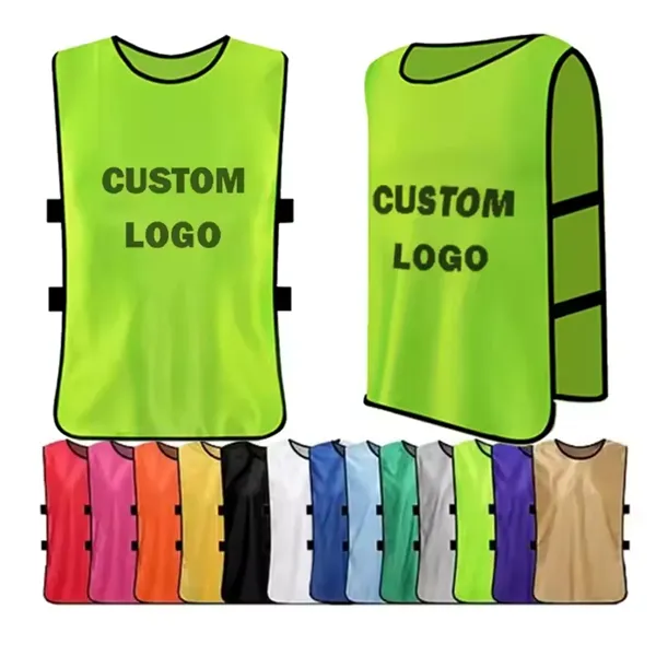 Sports  Bib Soccer Training Vest Youth  Pinnies - Sports  Bib Soccer Training Vest Youth  Pinnies - Image 0 of 4
