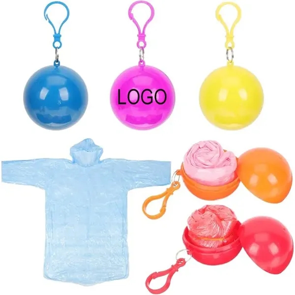 Spherical Portable Disposable Rain Poncho - Spherical Portable Disposable Rain Poncho - Image 0 of 6