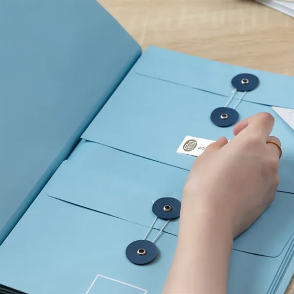 Expandable File Folder Organizer with Multiple Pockets - Expandable File Folder Organizer with Multiple Pockets - Image 4 of 5