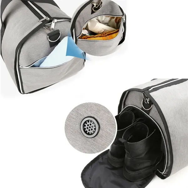 Large Travel Luggage Duffel Bag with Shoe Compartment - Large Travel Luggage Duffel Bag with Shoe Compartment - Image 3 of 5