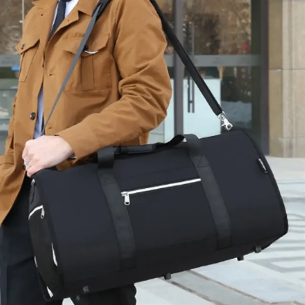 Large Travel Luggage Duffel Bag with Shoe Compartment - Large Travel Luggage Duffel Bag with Shoe Compartment - Image 4 of 5