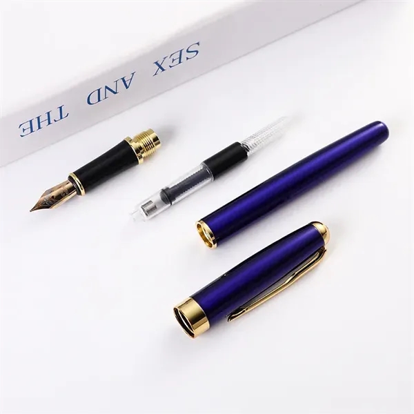 Executive Metal Fountain Pen - Corporate Gift with Logo - Executive Metal Fountain Pen - Corporate Gift with Logo - Image 2 of 7