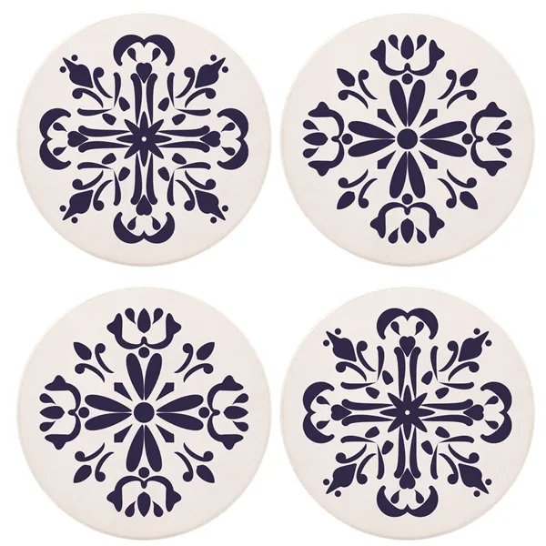 Round Absorbent Ceramic Coaster - Round Absorbent Ceramic Coaster - Image 1 of 3