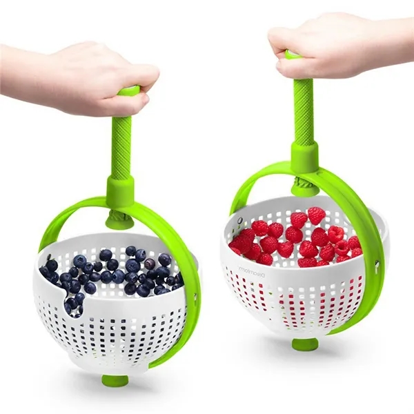 Salad Spin Drier Kitchen Vegetable Washer - Salad Spin Drier Kitchen Vegetable Washer - Image 2 of 4
