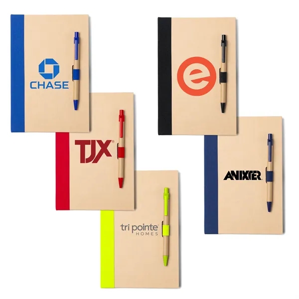 Binded Kraft Journal with Pen Closure - Binded Kraft Journal with Pen Closure - Image 0 of 20