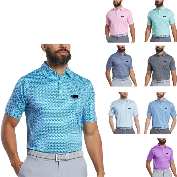 FootJoy Men's Allover Floral Print Polo