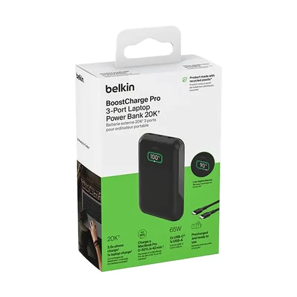 Belkin 3-Port Laptop Power Bank 20K - Belkin 3-Port Laptop Power Bank 20K - Image 7 of 8