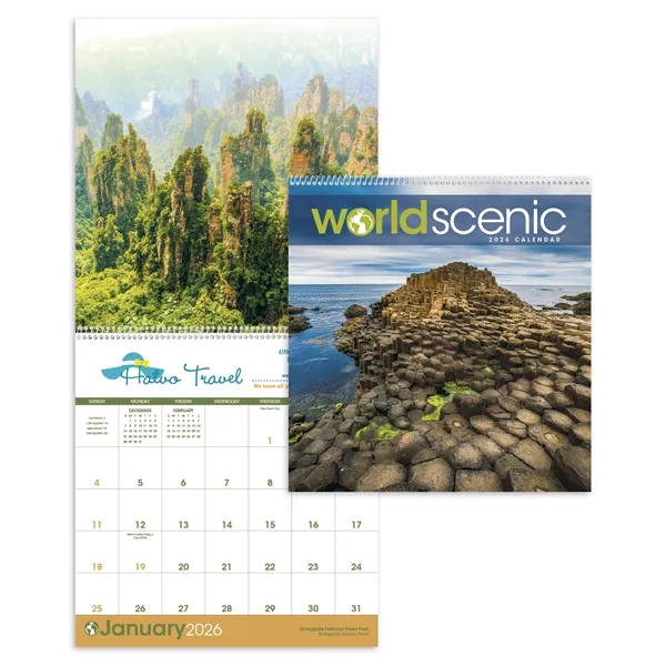 Triumph® Calendars World Scenic Calendar - Triumph® Calendars World Scenic Calendar - Image 0 of 24
