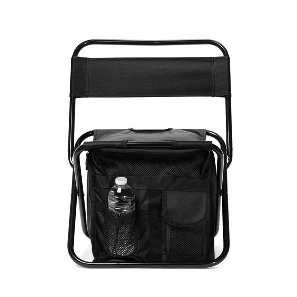 Folding Chair with 24 Can Cooler Bag & Pockets - Folding Chair with 24 Can Cooler Bag & Pockets - Image 12 of 14