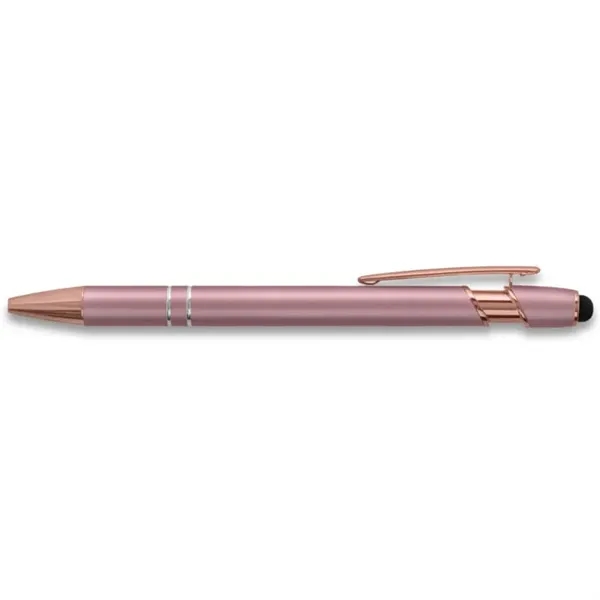 Soft Touch Rose Gold Trim Metal Pens - Soft Touch Rose Gold Trim Metal Pens - Image 3 of 3