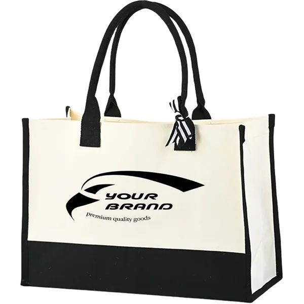 Elegant Canvas Tote Womens Shoulder Bags Single Strap - Elegant Canvas Tote Womens Shoulder Bags Single Strap - Image 0 of 2