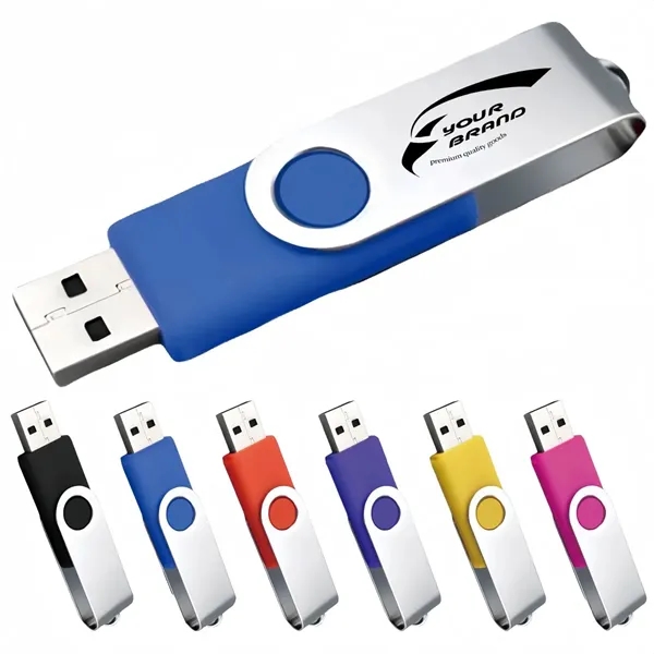 16GB Rotatable Thumb Drive USB Flash Drives - 16GB Rotatable Thumb Drive USB Flash Drives - Image 0 of 1