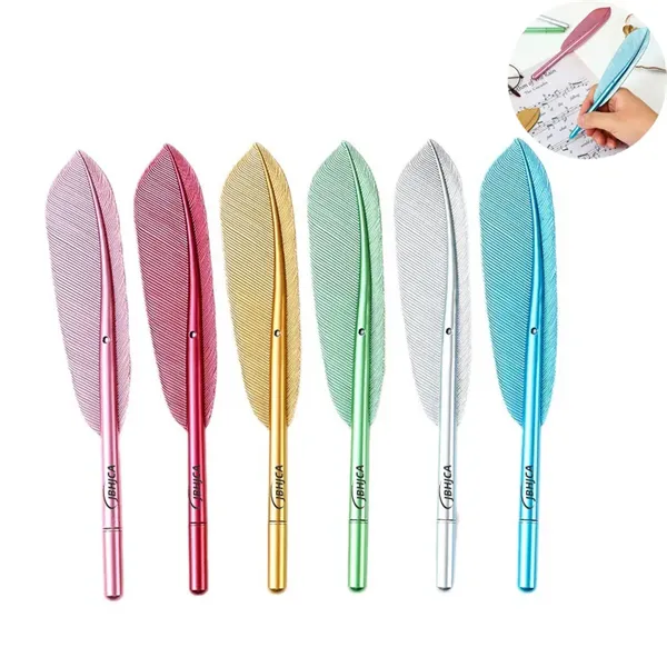 Plastic Feather Pen - Plastic Feather Pen - Image 0 of 1