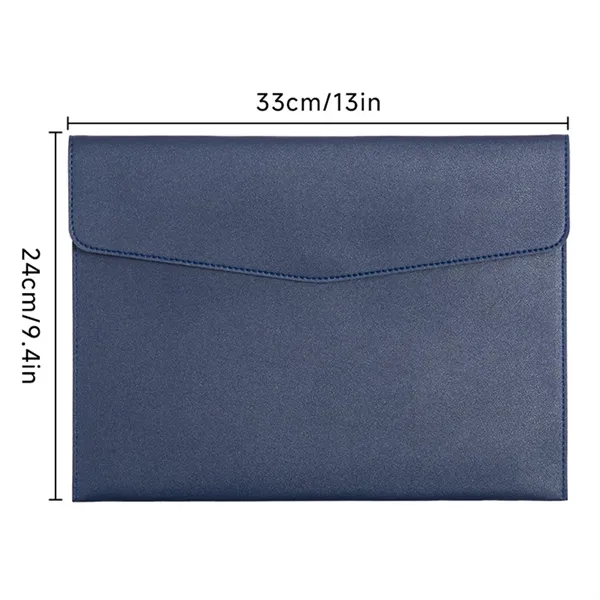 PU Leather Thickened Briefcase Waterproof Document Bag - PU Leather Thickened Briefcase Waterproof Document Bag - Image 1 of 4