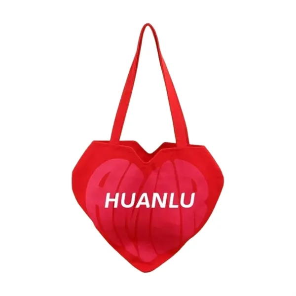 Red Heart Tote with Handles - Red Heart Tote with Handles - Image 1 of 4