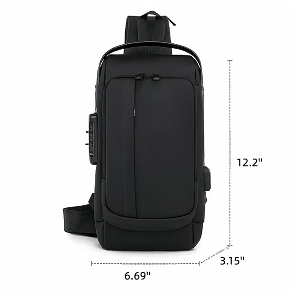 Anti Theft Fanny Pack Crossbody  Sling Bags With Lock - Anti Theft Fanny Pack Crossbody  Sling Bags With Lock - Image 1 of 4