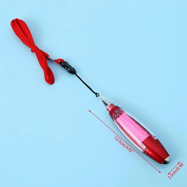 Led Light Ballpoint Pen With Sticky Note - Led Light Ballpoint Pen With Sticky Note - Image 1 of 3