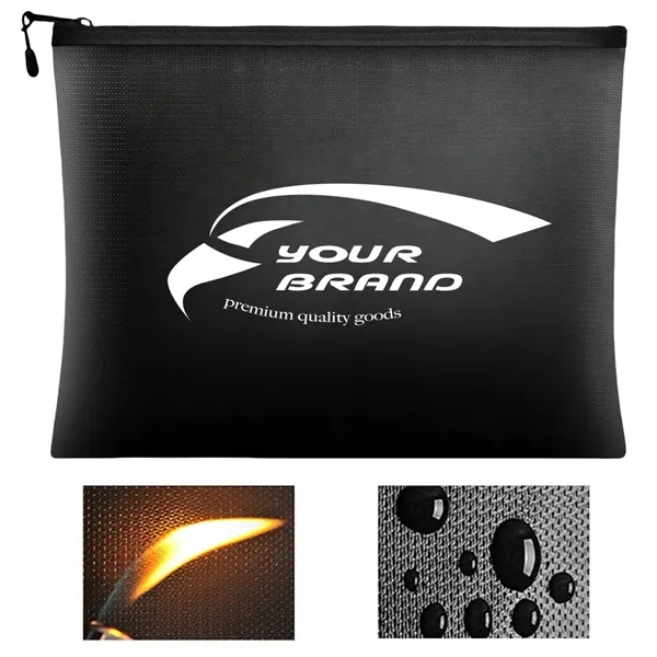 Fireproof Waterproof Document Bag Secure Storage for Papers - Fireproof Waterproof Document Bag Secure Storage for Papers - Image 0 of 3