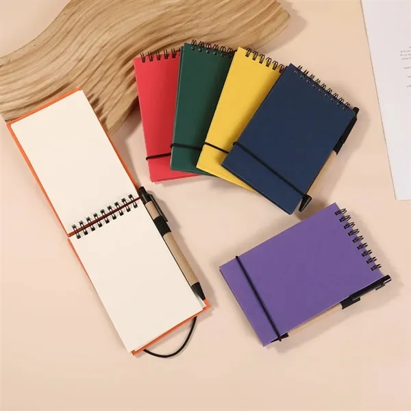 Mini Recycled Spiral Notebook Eco Friendly Portable Writing - Mini Recycled Spiral Notebook Eco Friendly Portable Writing - Image 2 of 4