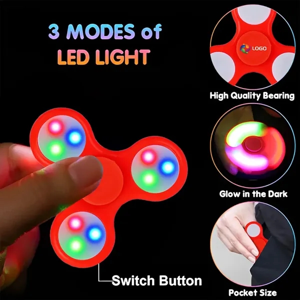 Custom LED Lights Fidget Spinner - Custom LED Lights Fidget Spinner - Image 3 of 15