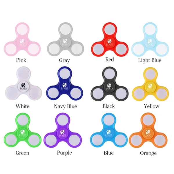 Custom LED Lights Fidget Spinner - Custom LED Lights Fidget Spinner - Image 1 of 15