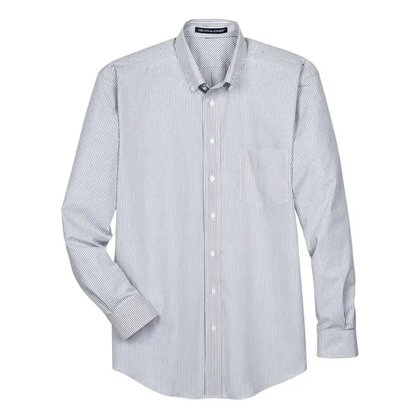 Devon & Jones Men's Crown Collection® Banker Stripe Woven... - Devon & Jones Men's Crown Collection® Banker Stripe Woven... - Image 11 of 14